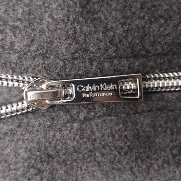 Calvin Klein Gray Bomber Jacket with Relaxed Fit and High Collar - Picture 8 of 11